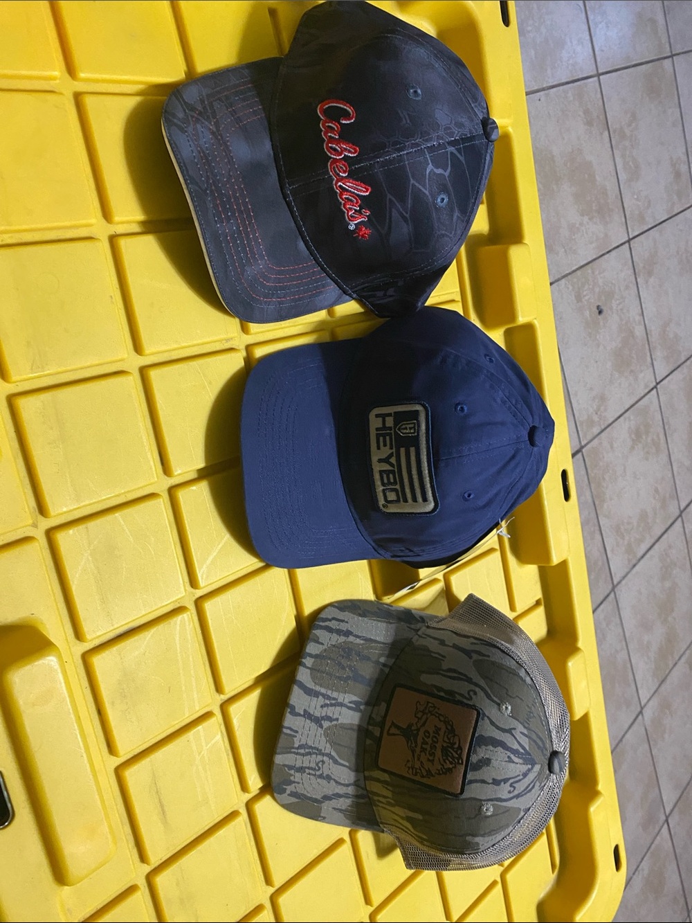 Sample hats Cabela's Black Cap with Red Script Logo - Men's Outdoor Hat
